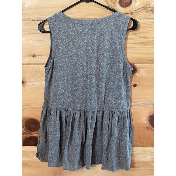 T. LA Women's Grey Babydoll V-Neck Tank Top - Size XS - Picture 4 of 6